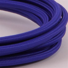 Cobalt blue textile cable